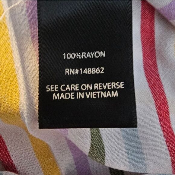 Torrid Striped Rayon Blouse - Picture 6 of 6